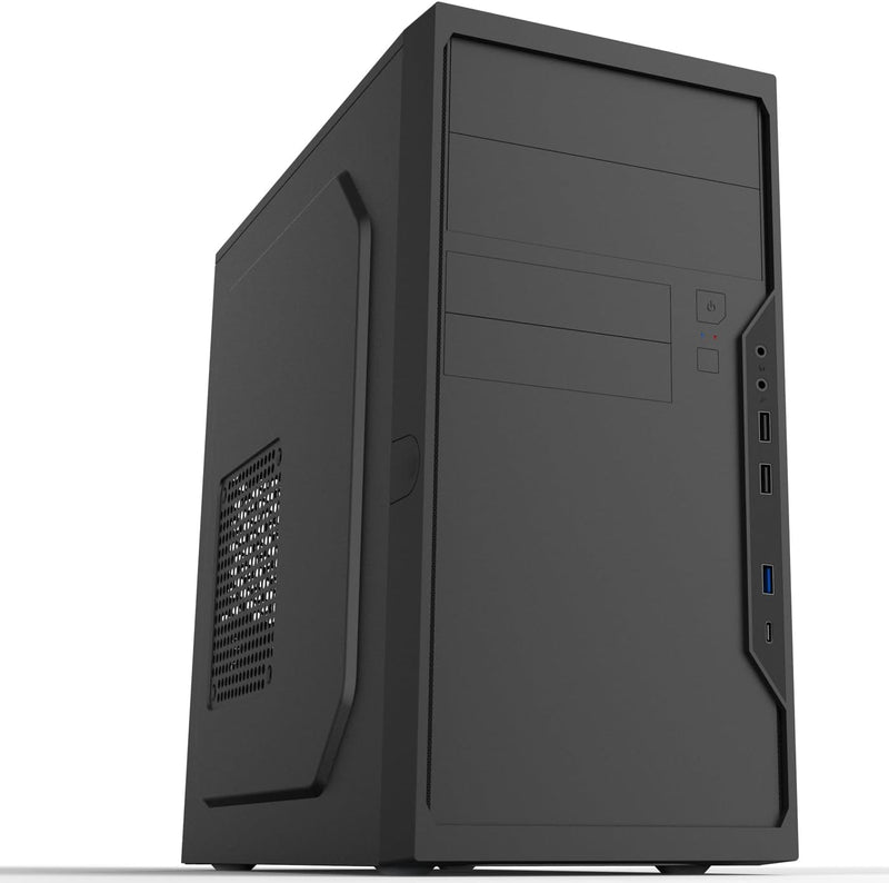 Coolbox PC Case M550C MATX USB-C With Power Supply BASIC500