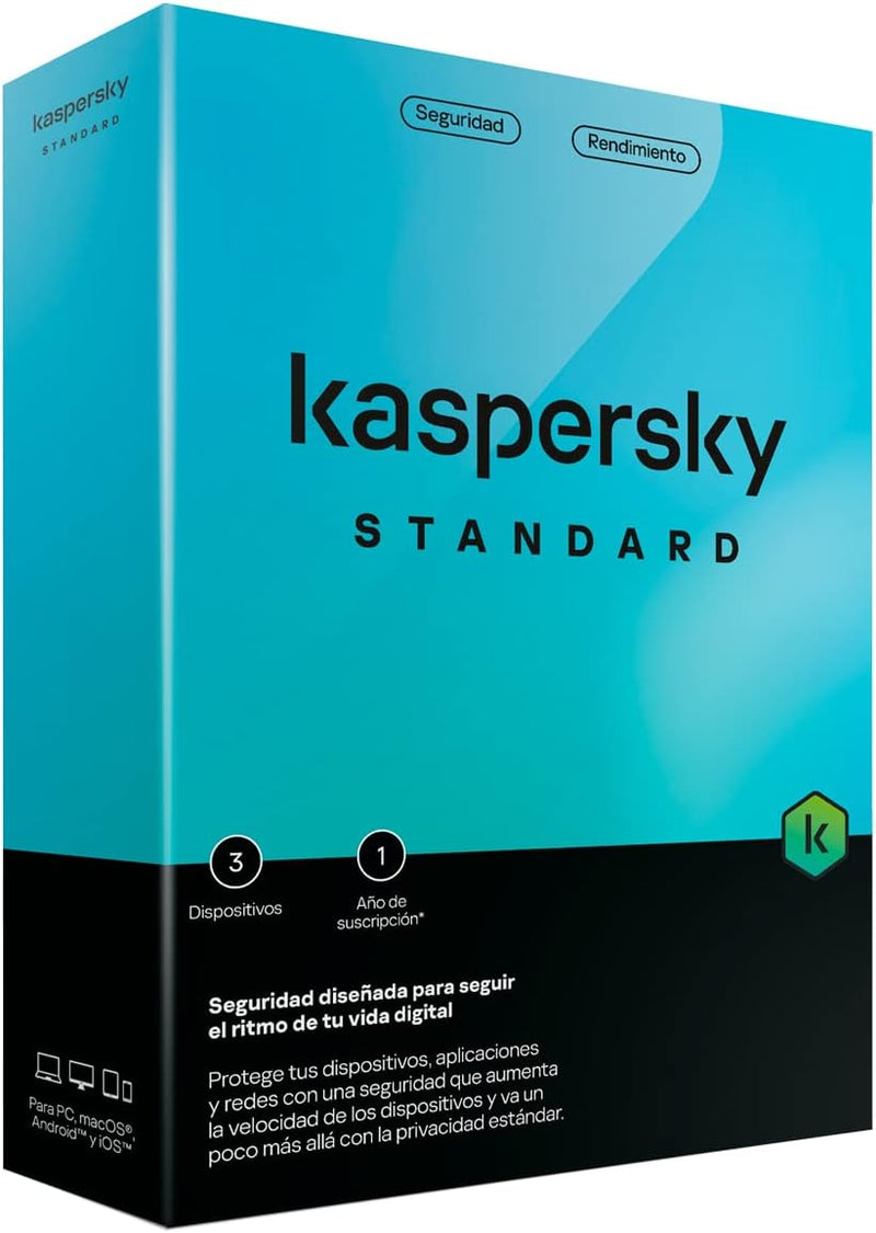 Kaspersky Antivirus Standard 3 Dispositivos 1 Year