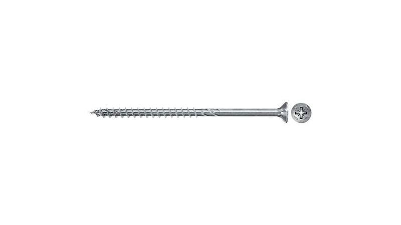 Fischer Screw Aglomerado Powerfast Ii 4,0X40 Cabeza Avellanada Pz 100 Pieces Rosca Parcial, Galvanizado 670215