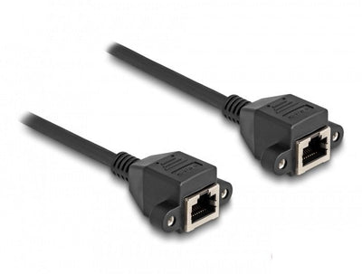 Delock 80201 Cable Extensión RJ50 Female a Female S/FTP 3M Black — image 1