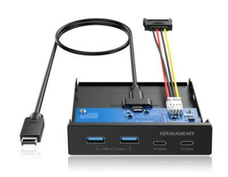 Grisgear USB Hub Multi Front Panel USB 3.2 GEN2 Type-c Retail