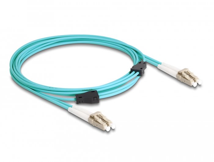 Delock Cable 87909 Fibre Optic 3M Lc OM3 Colour Aguamarina