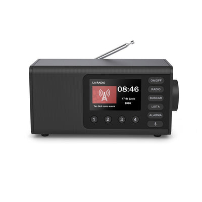 Hama Radio Digital With Speaker DR1001 Fm/Dab+ Bt Screen 4.3 5W Watch Despertador Black — image 1