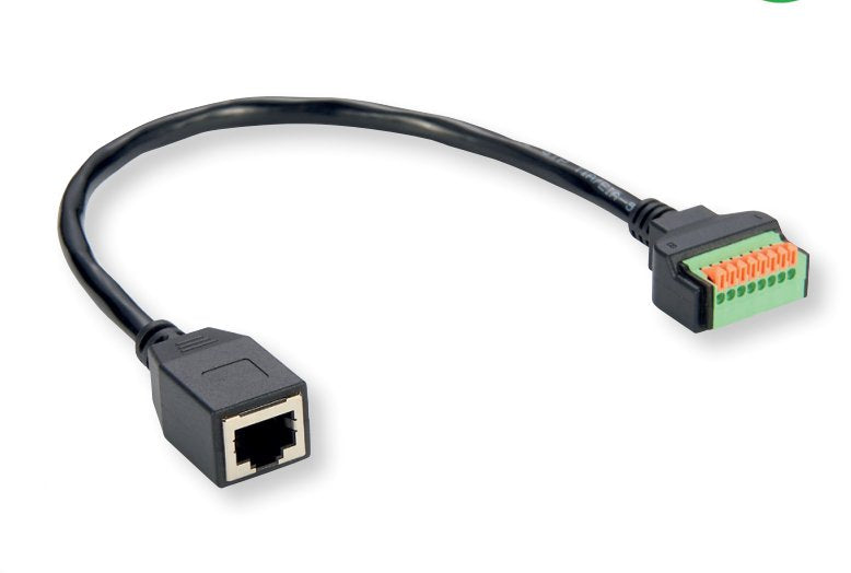 Roline Cable Adapter RJ45 Connector Female a Terminalblock, (pulsadores), 30CM