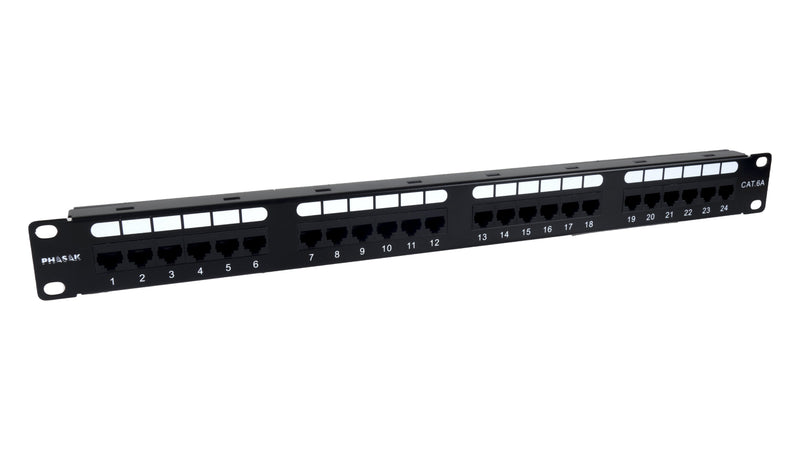 Phasak Patch Panel Pu 2424 24 Ports CAT.6 Height 1U Gestión Cables