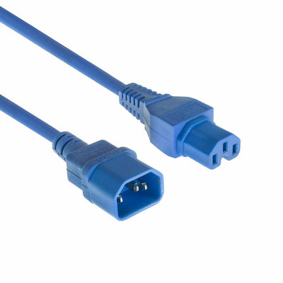 Powercord C14 - C15 Blue 3M — image 1