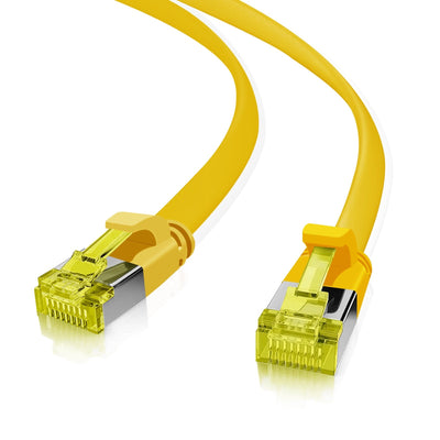 Helos Ultra Flaches Patchkabel U/FTP CAT.6A Yellow 15,0M — image 1