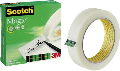 Scotch Tape Adhesiva Invisible Magic Roll 25MM X 66M Box Individual — image 1