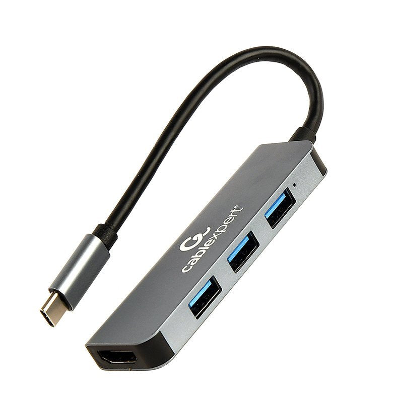 Gembird Hub Multipuerto USB C 2IN1 Hub USB HDMI A-CM-COMBO2-01