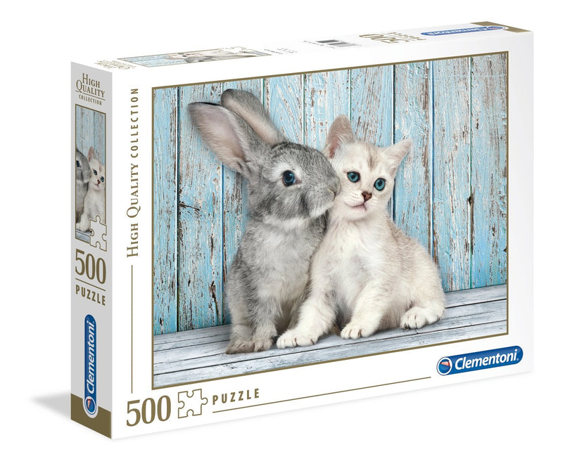 Puzzle Gato And Conejo 500PZS