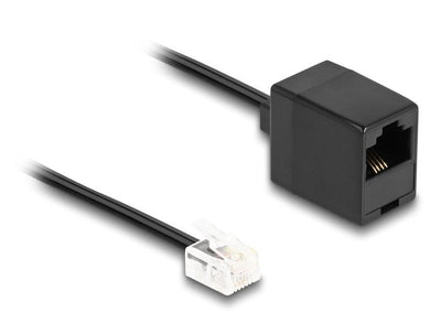 Delock Cable Phone RJ11 Male a RJ45 Female Black 3M — image 1