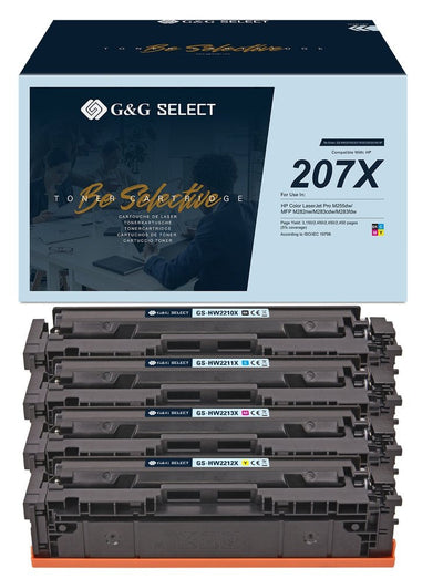 G&g Select Xl-toner 4ER Set HP 207X ( With Chip) Bk/C/M/ And — image 1