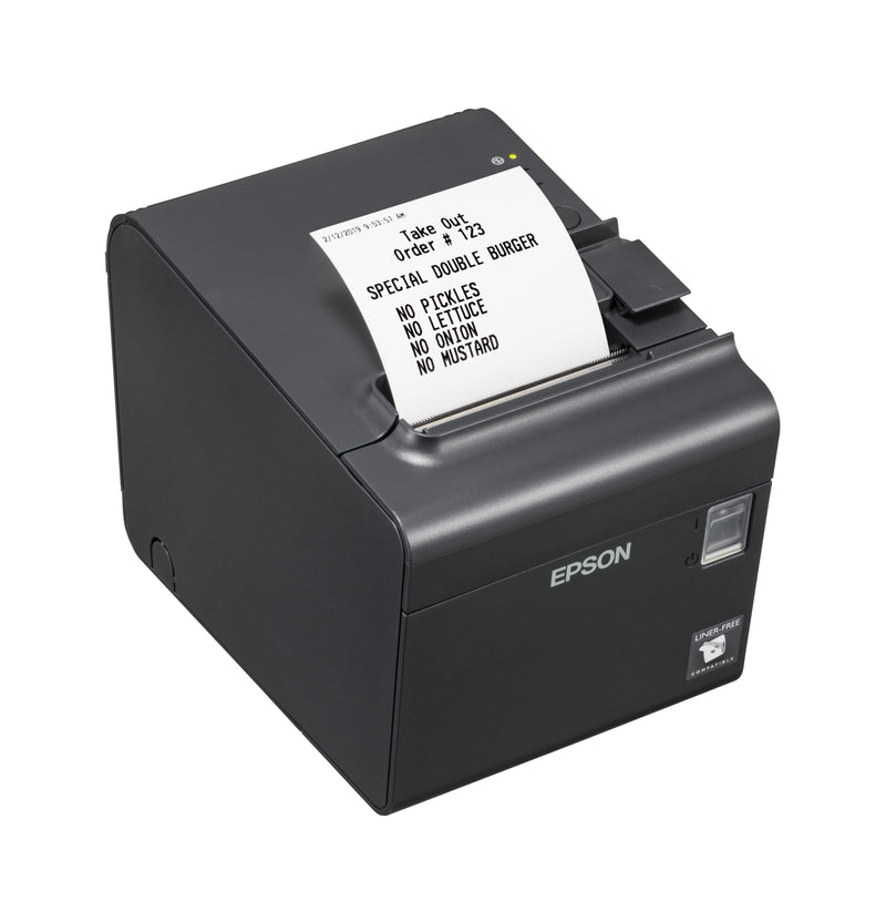 Epson TM-L90LF, 8 Puntos/Mm (203DPI), Linerless ( Without Paper Stand Usb, RS232, Black