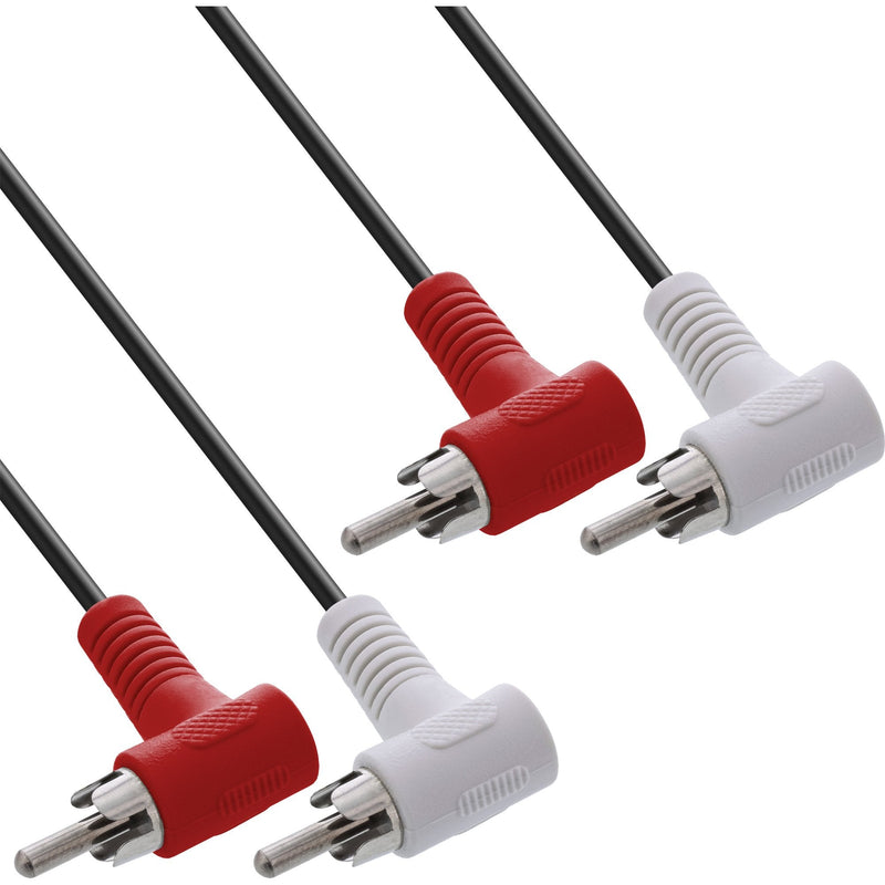 Inline® Cable Audio, 2X Rca M/M, Angled, 1.2M