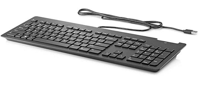HP 911502-L31 Keyboard Office USB Black