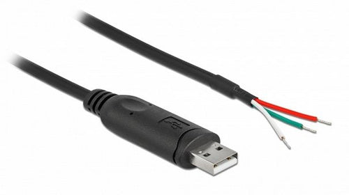 Delock USB Cable 2.0 Type a Serie RS-232 With 3 Extremos Cable Abiertos 1M — image 1