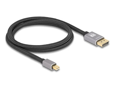 Mini DisplayPort Zu DisplayPort Cable 8K 60 HZ 1M Grey Metall Without Einrastfunktion — image 1