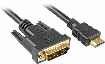 Sharkoon 4044951009060 Adapter Cable Vídeo 3M HDMI DVI-d Black — image 1