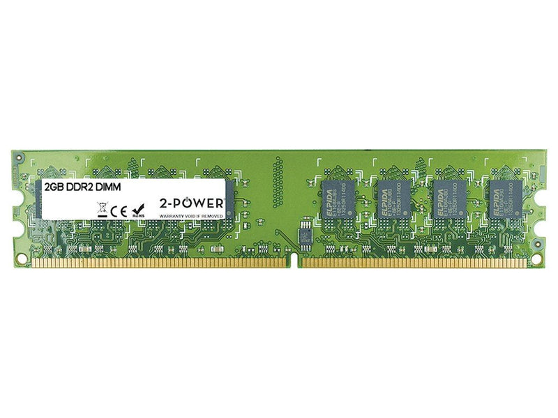 2-POWER Memory 2GB DDR2 800MHZ DIMM 2PDPC2800UDMB12G