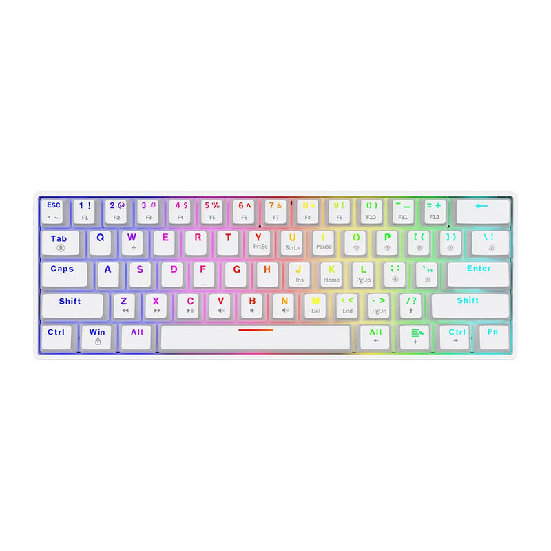 Savio Keyboard English Mecánico Whiteout X2 Outemu Brown Intercambio Caliente