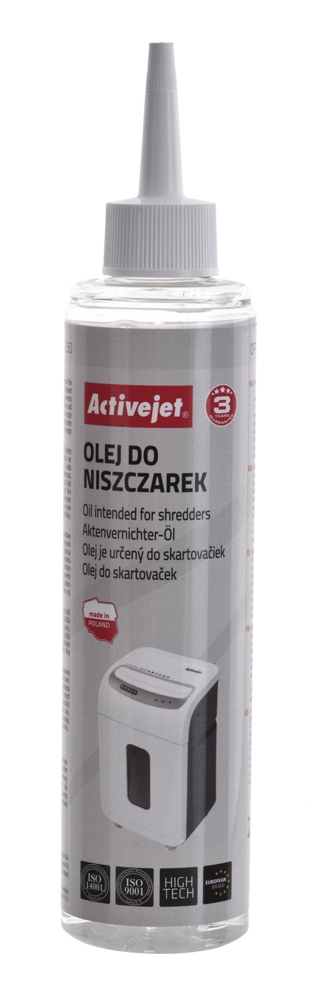 Activejet ASO-250 Oil Destructoras Documentos 250ML