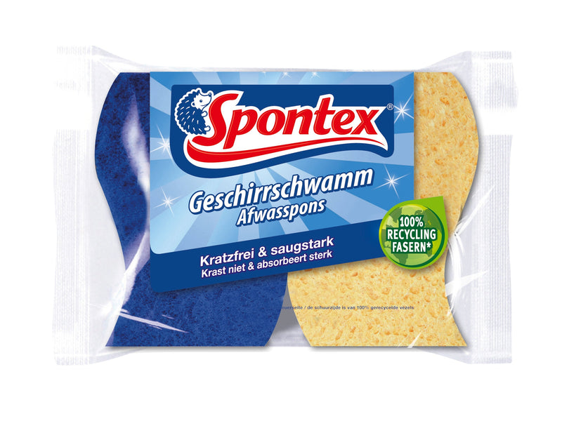 Spontex 19321008 Esponja Blue Yellow 2 Pieces