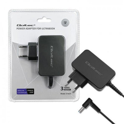 Qoltec 51030 Power Adapter For Ultrabook HP 45W 19.5V 2.31A 4.5X3.0 Pin — image 1