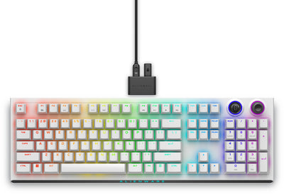 Dell Keyboard English Alienware Tri-mode Wireless Gaming Keyboard, Us Layout - AW920K (lunar Light) — image 1