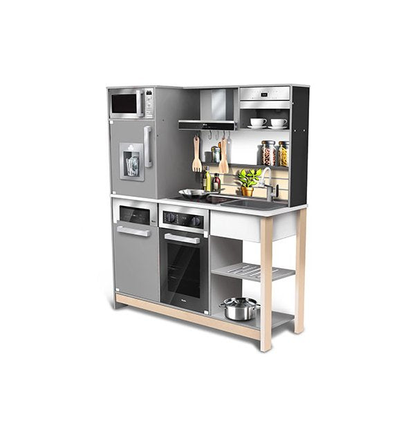 Theo Klein Kitchen Toy Miele Family Kitchen Wood Grey 7194
