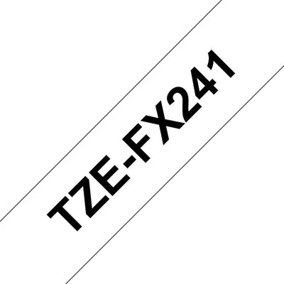 Brother Tape Laminated White / Black (flexibles) 18MM — image 1