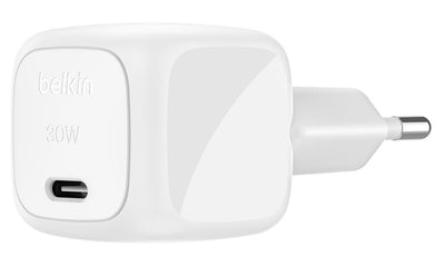 Belkin Charger Network USB-C 30W Pd And Pps Techn. White WCA008KQWH — image 1