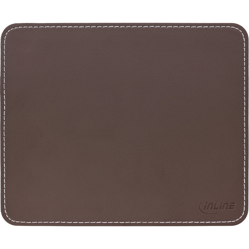 Inline® Mouse Pad Mouse Leather Pu Premium 255X220X3MM Brown