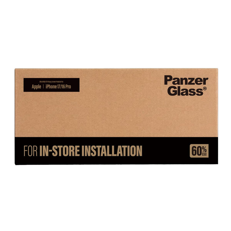 Panzerglass ® 2-WAY Privacy Screen Protector Iphone 17 16 Pro Ultra-wide Fit Fastfit Installationsmaschine, Ap