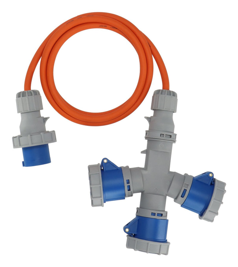 Brennenstuhl Extensión.-cable Cee 3VÍAS Distribuidor 16A 2M
