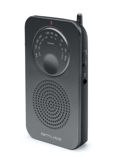 Muse Radio M-01 Rs Analog Muse M-01RS, Personal, Analógica, Fm, Mw, 3,5MM, Grey Rotating — image 1