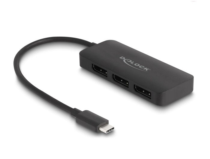 Delock USB Type-c Splitter (dp Alt Mode) a 3 X DisplayPort Mst 4K 60 HZ