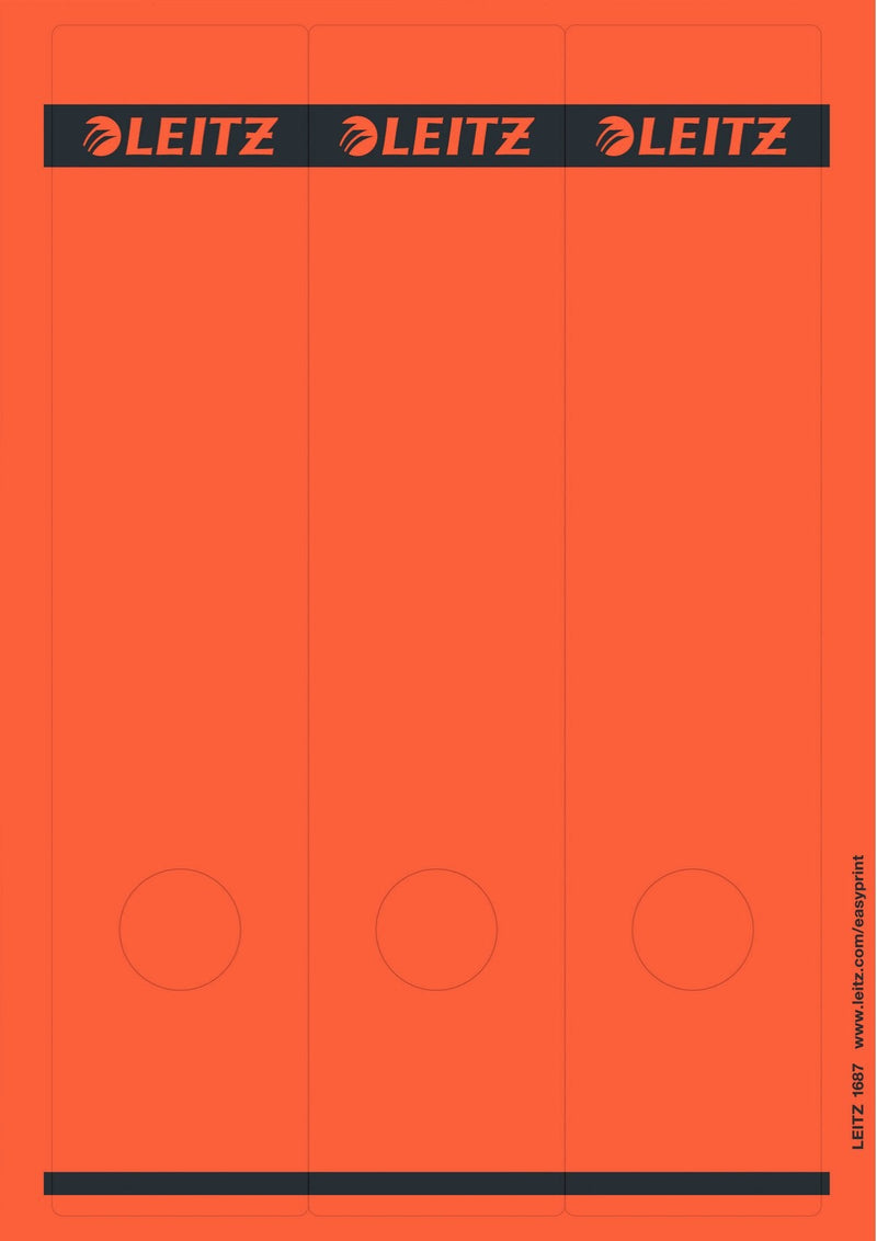 Leitz 1687 Labels Ring Binder 8CM Anchura Lomo 61,5 X 285,0MM