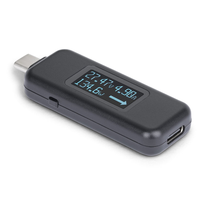 StarTech.com Usbc-pwrtester Comprobador Suministro Energía Black