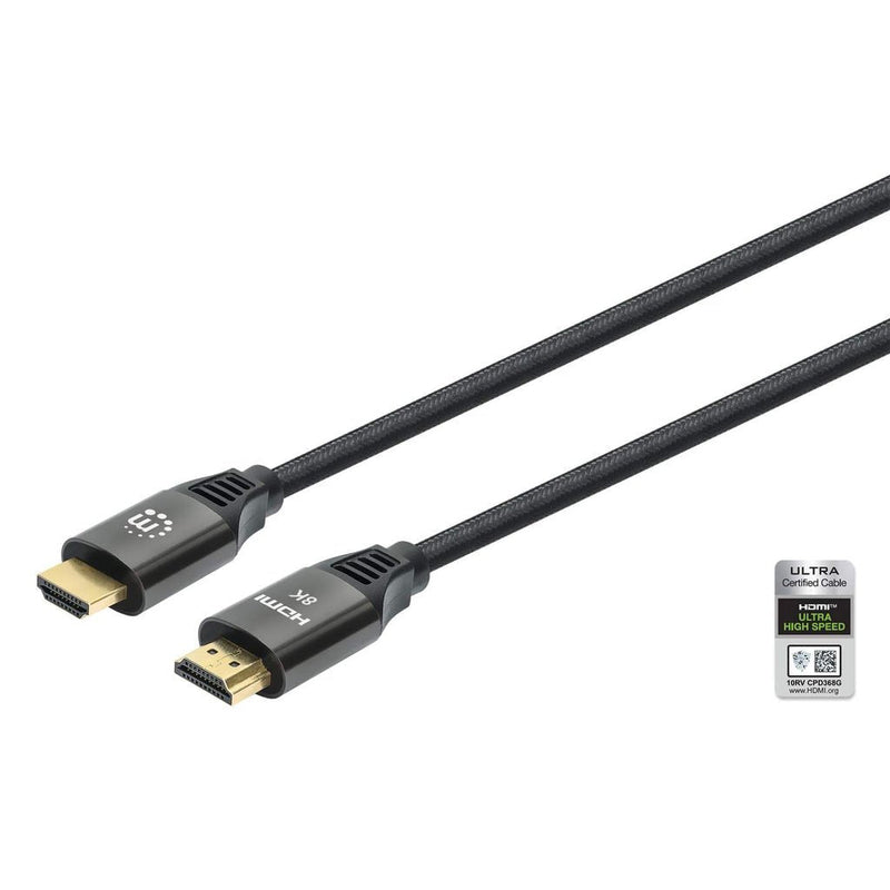 Manhattan HDMI Cable 8K@60HZ With Ethernet-canal M./M. 3M