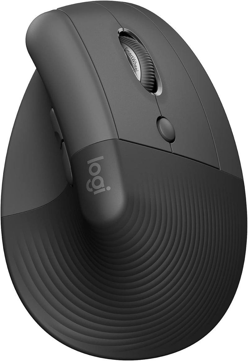 Logitech Lift Mouse Ergonómico Wireless Bluetooth Vertical Ergonomic Mouse Graphite 910-006473
