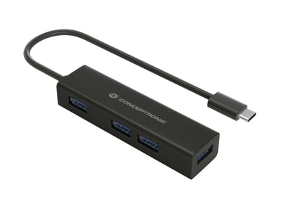 Conceptronic USB Hub 4PORT USB 3.0 Black — image 1