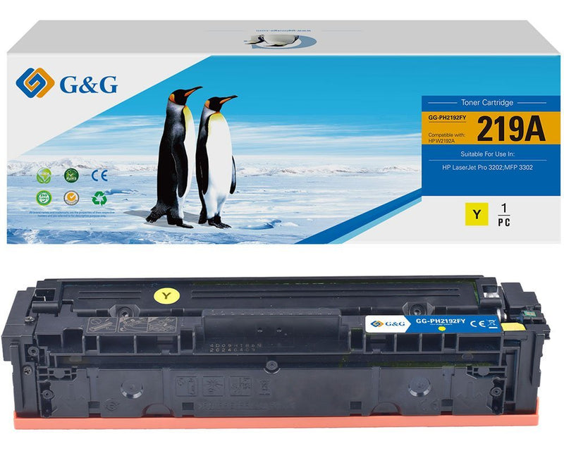 G&g Toner Compatible With HP 219A Yellow