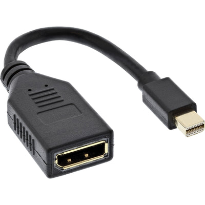 Inline Mini DisplayPort Male a DisplayPort Female 4K2K, Black 0,15M — image 1