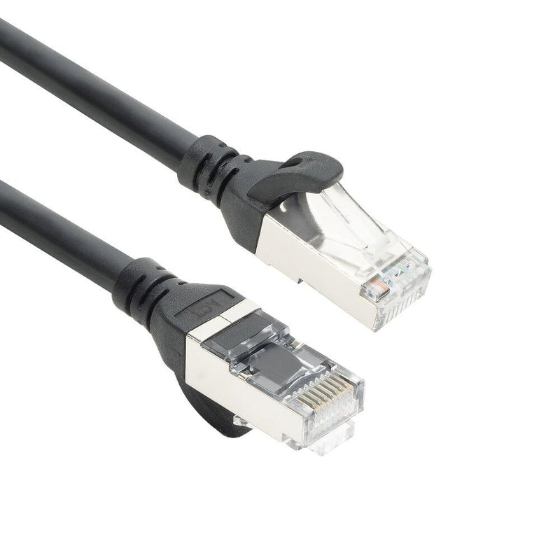Black 3 Meters Tpe S FTP CAT.6A Ultra-flex Patch Cable Snagless With RJ45 Connectors