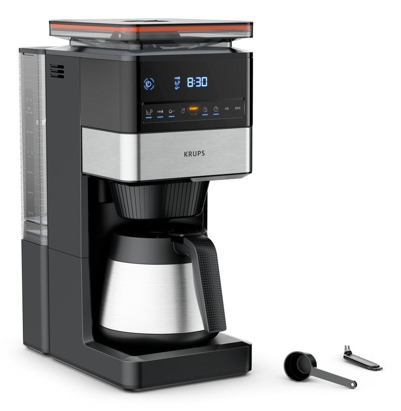 Krups Coffee Machine Grind Aroma XL KT842810 Filter Trituradora Cónica Removable Panel Control Digital, Capaci