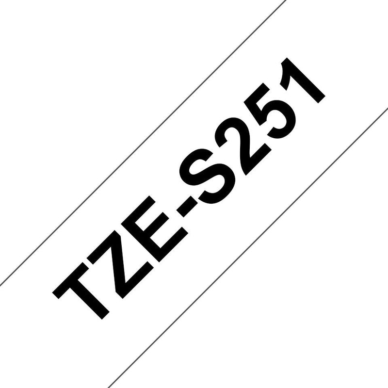 Brother Tape Laminated White / Black (superadhesiva) 24MM