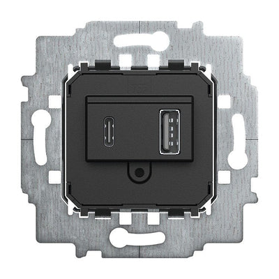 Busch Jaeger 6475 U Power Supply -inserto, USB a + C — image 1