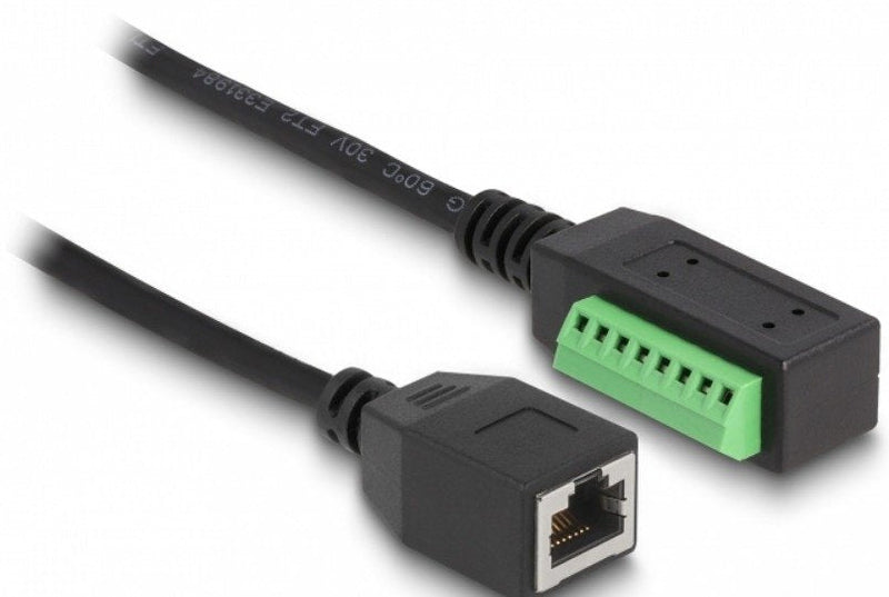 Delock RJ45 Cable CAT.5E Connector Female a Terminalblock Adapter 21,5CM