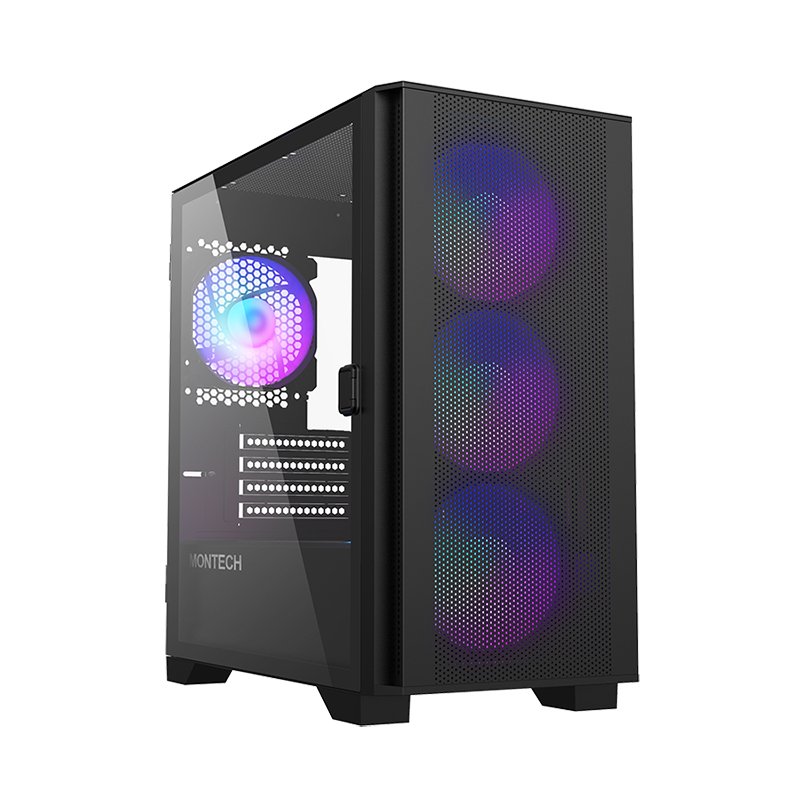 Montech PC Case AIR100ARGBB Black