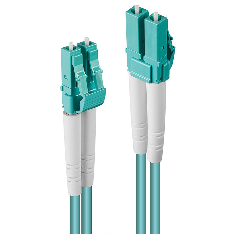 Lindy 40M OM3 Lc Duplex Cable Fibre Optic Turquesa